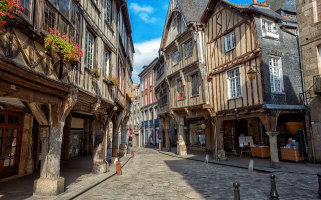 Dinan,Old,Town,,Historical,Half-timber,Houses,In,The,City,Center,