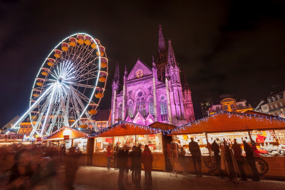 Mulhouse,(alsace),,France,-,December,2013,:,Night,View,Of