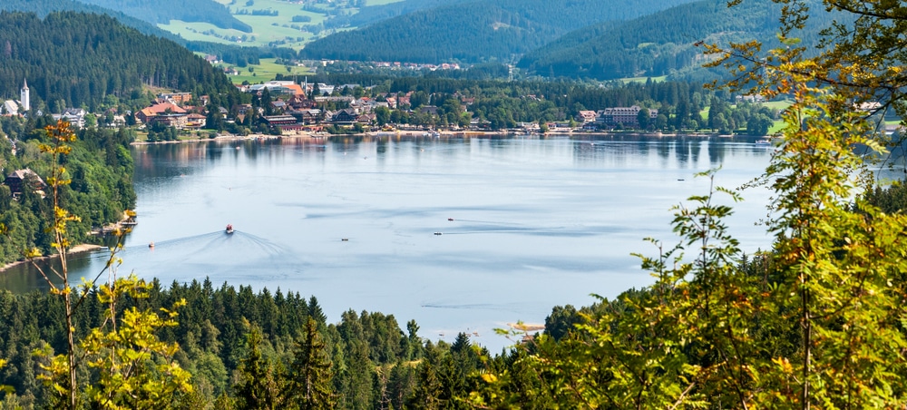 Black,Forest,In,Bavaria,,Germany.,Lake,Titisee,,Surrounded,By,Unspoilt