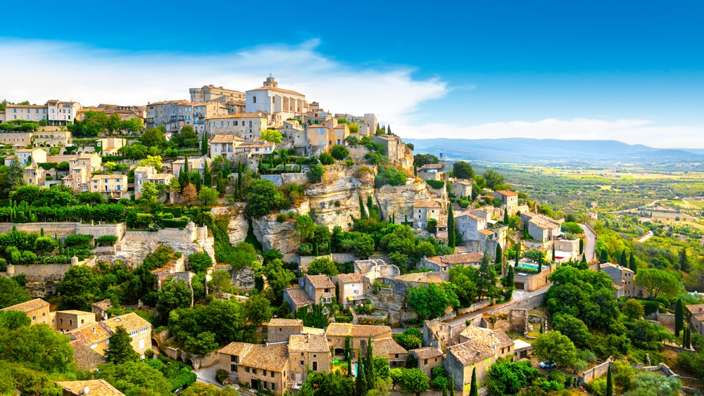 Panoramic,View,Of,Gordes,,Provence,,France