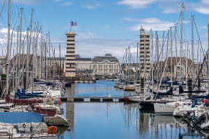 Deauville,,France,-,August,6,,2021:,The,Marina,Port,And