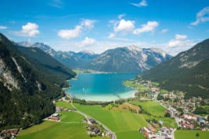 Aerial,View,From,Achensee,In,Tyrol,(austria),/,Achensee,,Bird